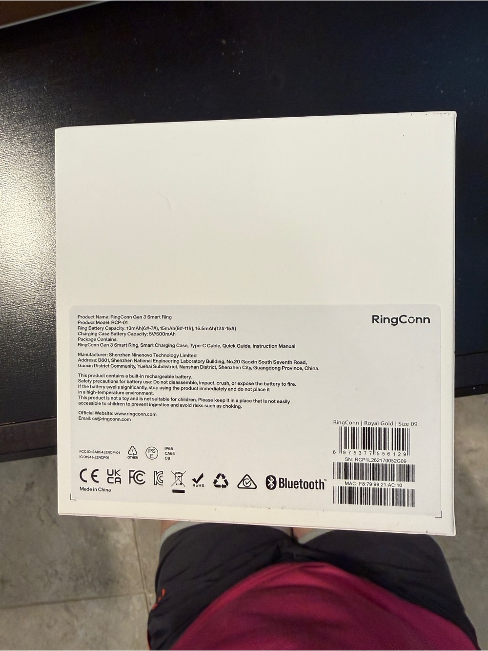 RingConn Gen 3 Gold size 9 - Picture 3 of 3